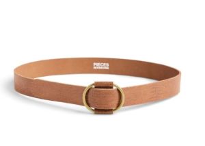 PCPILJA LEATHER JEANS BELT FC Root Beer/Micro