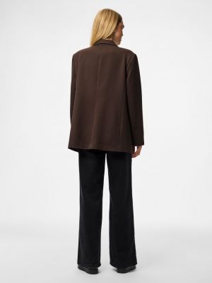 PCKAMIL LS LOOSE BLAZER NOOS B Hot Fudge