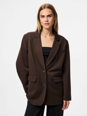 PCKAMIL LS LOOSE BLAZER NOOS B Hot Fudge