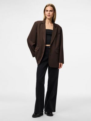 PCKAMIL LS LOOSE BLAZER NOOS B Hot Fudge