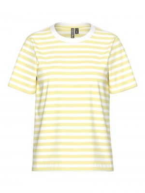 PCRIA SS TEE STRIPES JRS NOOS French Vanilla/