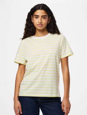 PCRIA SS TEE STRIPES JRS NOOS French Vanilla/