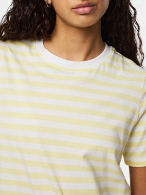 PCRIA SS TEE STRIPES JRS NOOS French Vanilla/