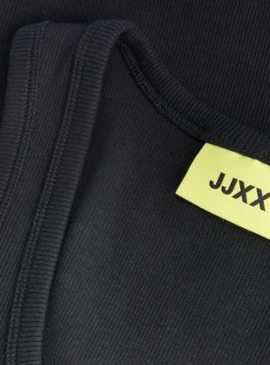 JXFRIDA SL U-NECK TOP JRS NOOS Black