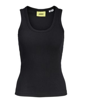 JXFRIDA SL U-NECK TOP JRS NOOS Black