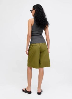 JXFRIDA SL U-NECK TOP JRS NOOS Dark Grey Melan