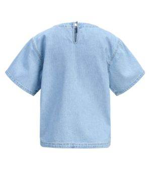 JXMAXINE SS DENIM TUNIC R337 D Light Blue Deni