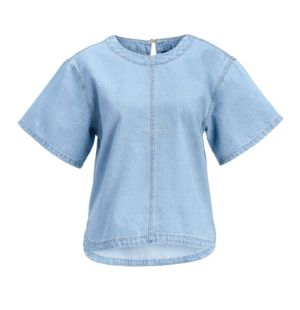 JXMAXINE SS DENIM TUNIC R337 D Light Blue Deni