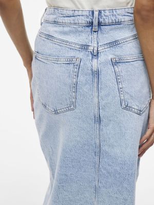 VIJAF HW MIDI DENIM SKIRT-NOOS Light Blue Deni