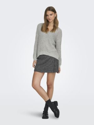 JDYTAYLOR MW PLEAT MINI SKIRT Black/DARK GRAY