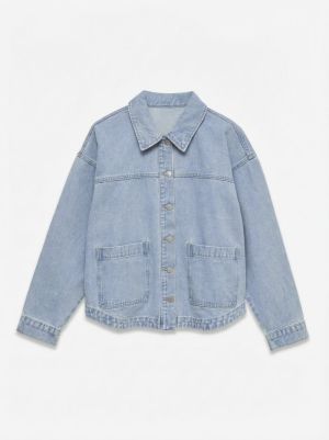 VMJAMIE LS DENIM SHACKET MIX G Light Blue Deni