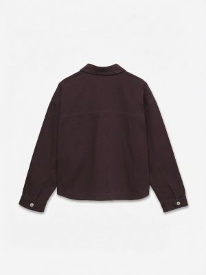 VMJAMIE LS DENIM SHACKET MIX G Windsor Wine/WA
