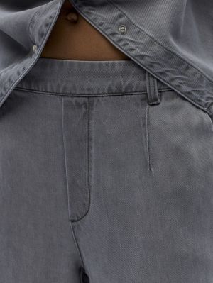 OBJFRAME LISA WIDE MW PANT NOO Light Grey Deni