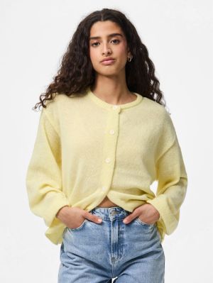 PCIDA LS O-NECK KNIT CARDIGAN French Vanilla