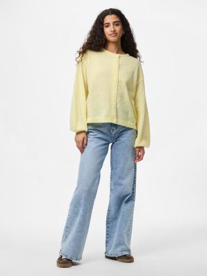PCIDA LS O-NECK KNIT CARDIGAN French Vanilla