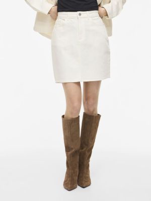 VIKAJA HW JAF DENIM SKIRT- NOO Cloud Dancer