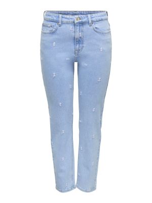 ONLEMILY HW STRETCH EMB STRA A Light Blue Deni
