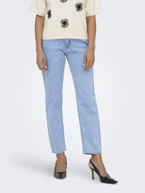 ONLEMILY HW STRETCH EMB STRA A Light Blue Deni
