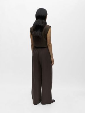 OBJMOLLY HW LO PANT NOOS Seal Brown
