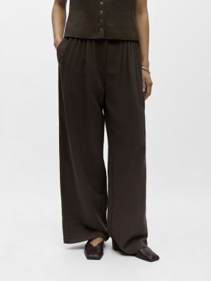 OBJMOLLY HW LO PANT NOOS Seal Brown