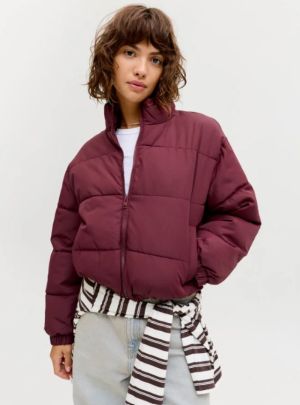 JXTRACY PUFFER JACKET OTW LN Cabernet
