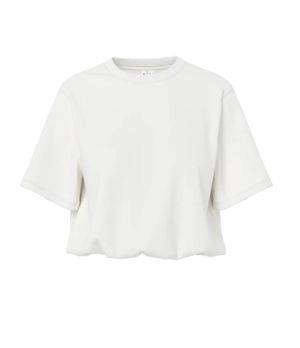 HDINA SS BALLOON CROPPED T-SHI White