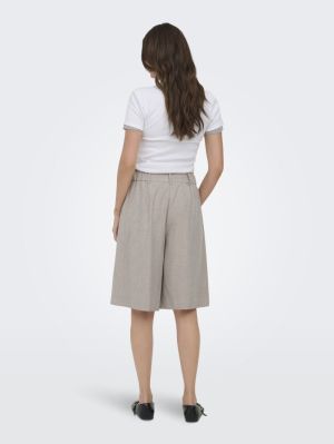 ONLLINDA HW MEL LONG SHORTS TL Fungi/W MELANGE
