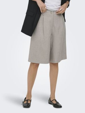 ONLLINDA HW MEL LONG SHORTS TL Fungi/W MELANGE