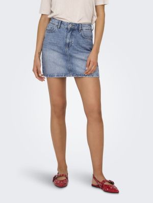 ONLSTELLA SHORT SKIRT DNM AZG Light Blue Deni