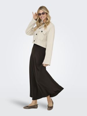 JDYAYA LIFE MW MAXI SKIRT WVN Chocolate Torte