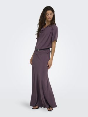 JDYAYA LIFE MW MAXI SKIRT WVN Huckleberry