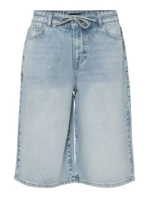 PCSELMA MW COL DENIM JORTS BC Light Blue Deni