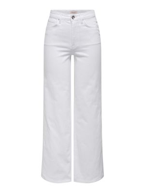 ONLMADISON BLUSH HW WIDE DNM C White