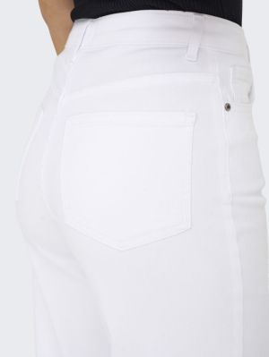 ONLMADISON BLUSH HW WIDE DNM C White