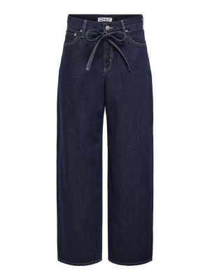 ONLGIANNA MW STRAIGHT DNM DOT6 Dark Blue Denim
