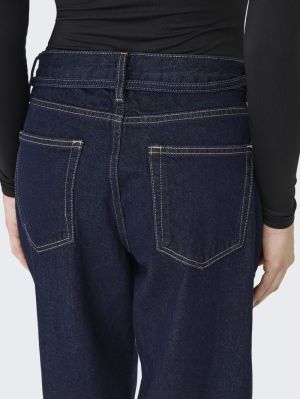 ONLGIANNA MW STRAIGHT DNM DOT6 Dark Blue Denim