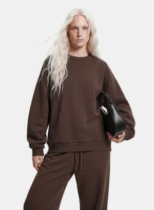 PCCHILLI LS LOOSE FIT SWEAT T Hot Fudge