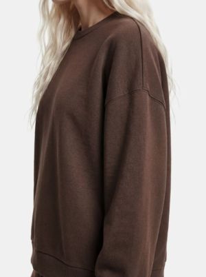 PCCHILLI LS LOOSE  FIT SWEAT T Hot Fudge