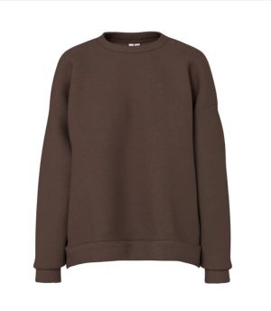 PCCHILLI LS LOOSE FIT SWEAT T Hot Fudge