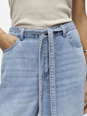 OBJLARA MW JOGGER PANT NOOS Light Blue Deni