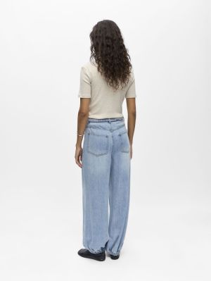 OBJLARA MW JOGGER PANT NOOS Light Blue Deni