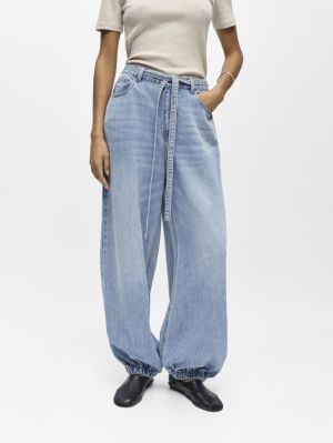 OBJLARA MW JOGGER PANT NOOS Light Blue Deni
