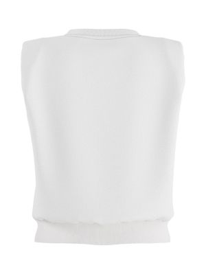 HDISOLDE SL SHOULDER PAD SWEAT White