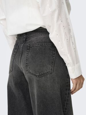ONLGIANNA MW STRAIGHT DNM DOT9 Washed Black