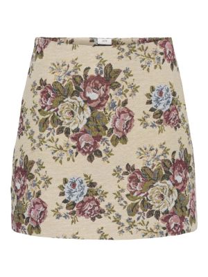 JDYFLOLA HW JACQUARD SHORT SKI Crème Brûle/FLO