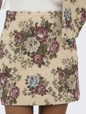 JDYFLOLA HW JACQUARD SHORT SKI Crème Brûle/FLO