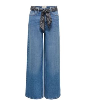 JDYVERA HW X-WIDE SCARF JEANS Medium Blue Den