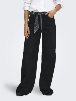 JDYVERA HW X-WID SCARF JEANS B Black Denim/BLA
