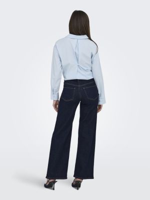 JDYFELINA-FINA HW WIDE RINSE J Dark Blue Denim