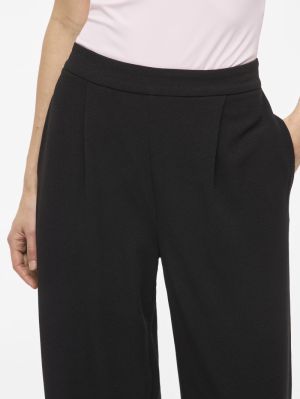 VIBENNE HW WIDE PLEAT JRS PANT Black Beauty